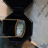 S925 Silver Tural Deep Sea Black shell Women's Pendant