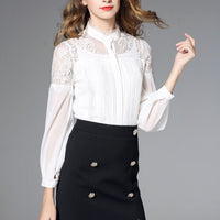 European And American Temperament Palace Style Shirt