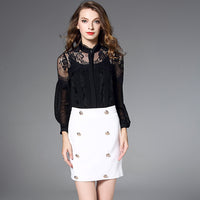 European And American Temperament Palace Style Shirt