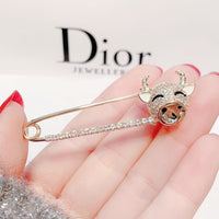 Baby Calf Cute Pin Cashmere Coat Clothes Cardigan Pin Waist