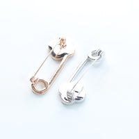 Grass Brooch Stone Inlaid Cardigan Pin