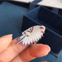 S925 Sterling Silver With Crystal Diamond Ring