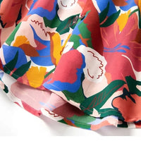 Simple Floral Silk Print Shirt