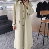 Reversible handmade wool coat