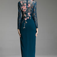 Dignified And Elegant Chinese Style Embroidered Flower Dress
