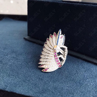 S925 Sterling Silver With Crystal Diamond Ring