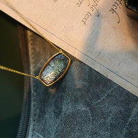 S925 Silver Tural Deep Sea Black shell Women's Pendant