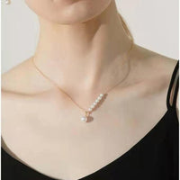 Gold Pearl Female Necklace