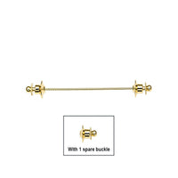 Men's Shirt Metal Chain Tassel Pin