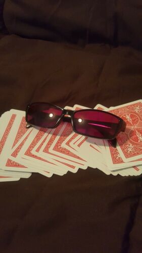 Playing Cards and Infrared Black Plastic Sunglasses