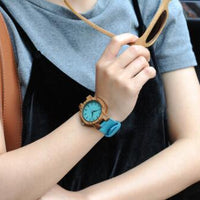 Bobo Bird Leather Strap Couple Watch