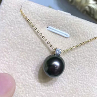 Round 14mm flawless pearl pendant