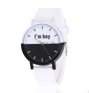 Large Dial Text Control Couple Watches