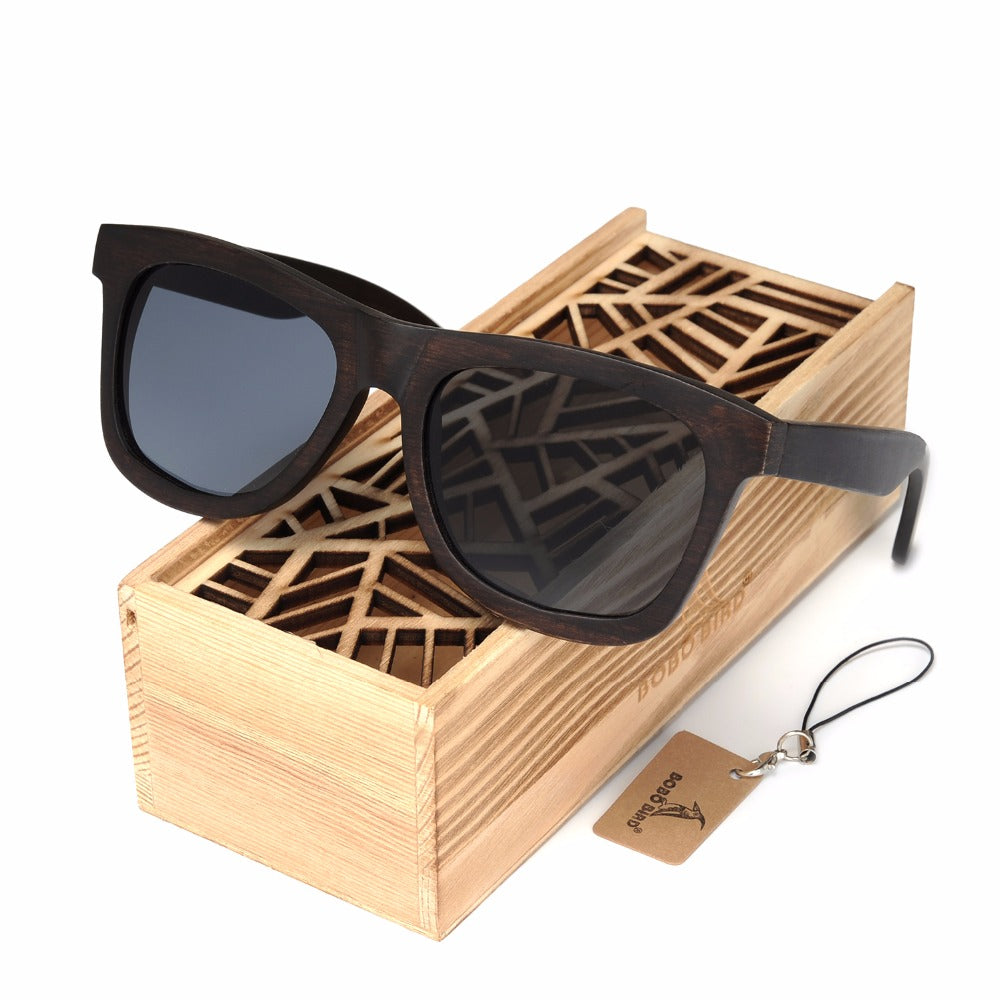 Wooden eco-friendly men's sunglasses