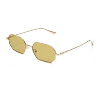 Women's polygon transparent sunglasses