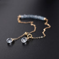 Sky Blue Topaz Bracelet Female Jewelry