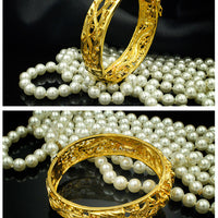 Gold-Plated Bridal Wedding Bracelets Jewelry