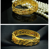 Gold-Plated Bridal Wedding Bracelets Jewelry