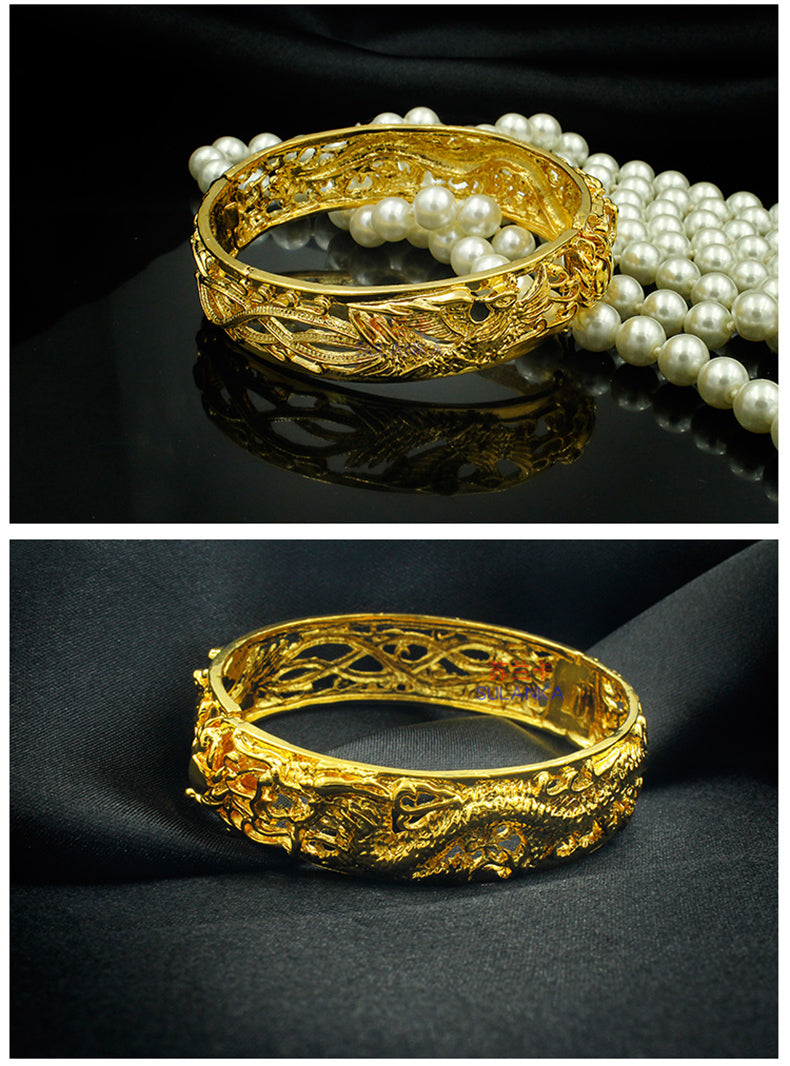 Gold-Plated Bridal Wedding Bracelets Jewelry