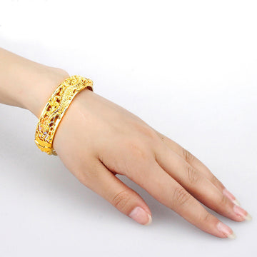 Gold-Plated Bridal Wedding Bracelets Jewelry