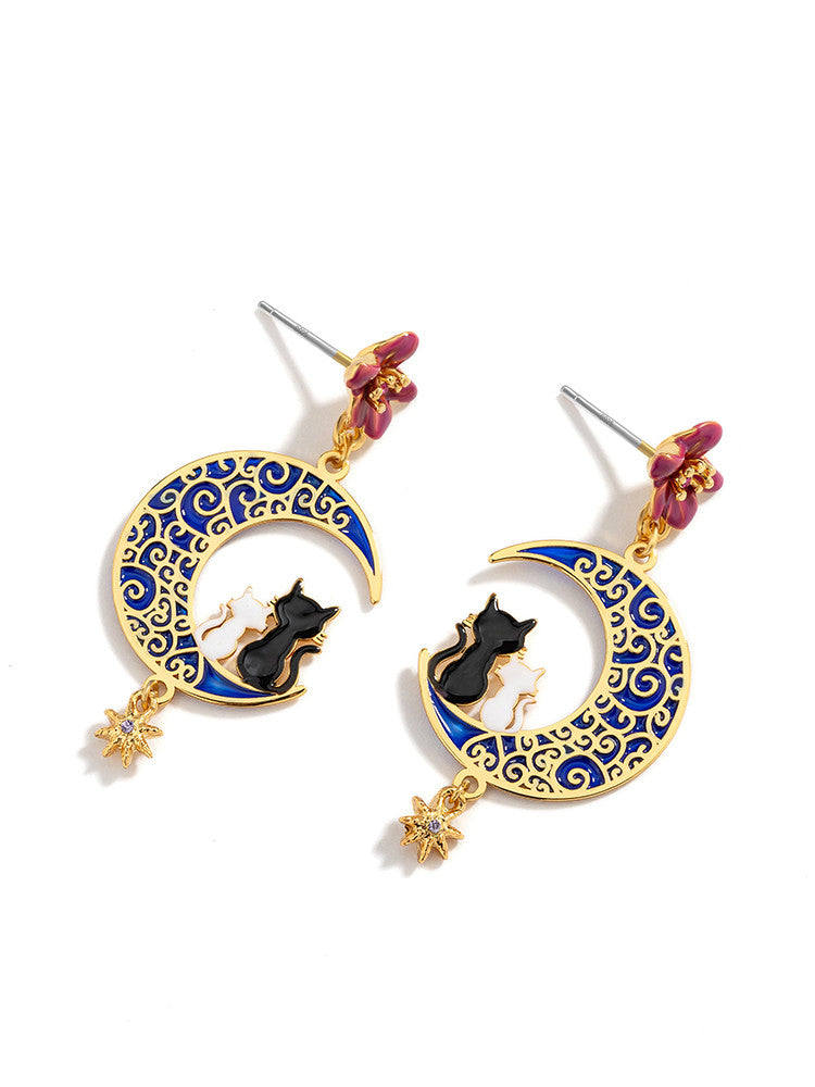 New Trendy Cute Cat Female Earrings