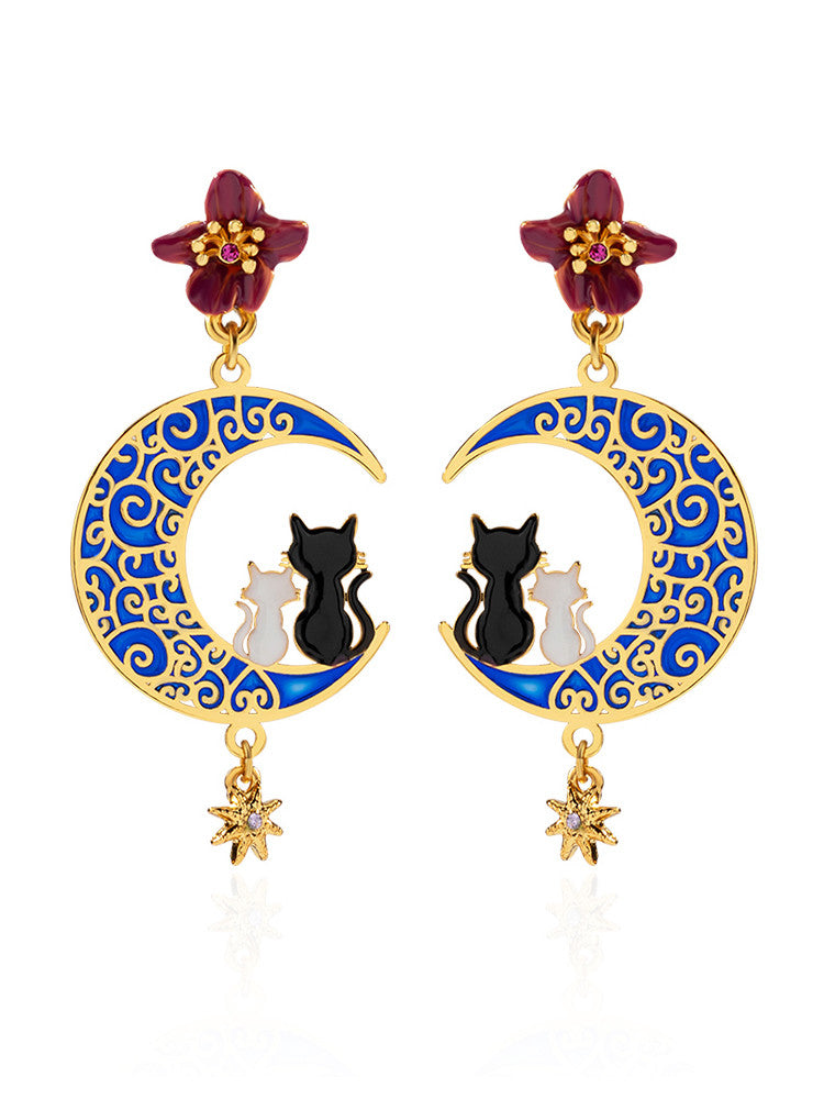 New Trendy Cute Cat Female Earrings