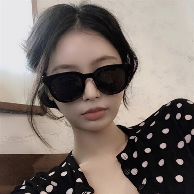 Korean Street Fashion Sunglasses Round Face