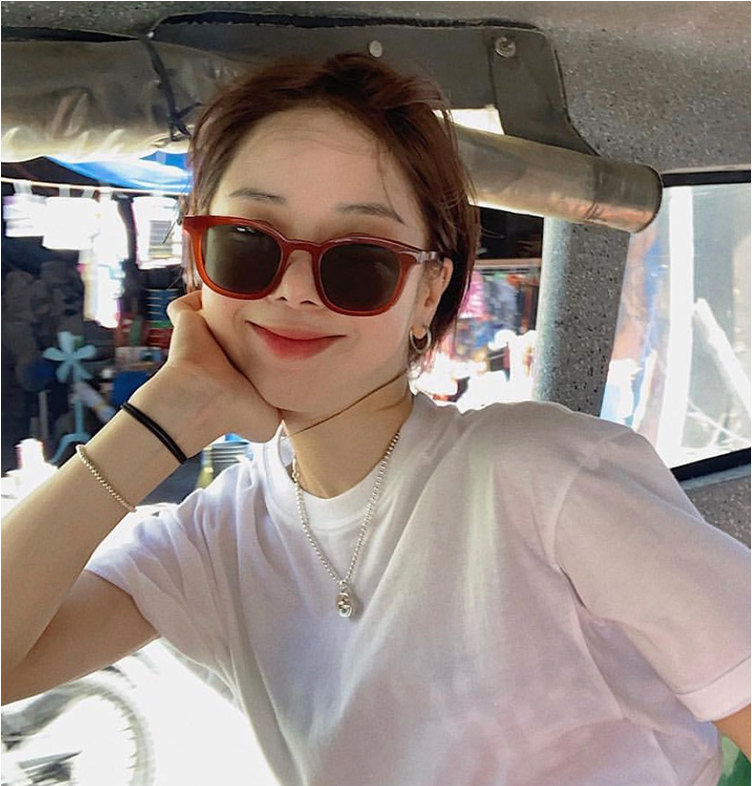 Korean Street Fashion Sunglasses Round Face