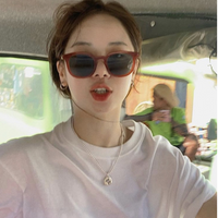 Korean Street Fashion Sunglasses Round Face