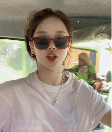 Korean Street Fashion Sunglasses Round Face