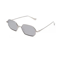 Women's polygon transparent sunglasses