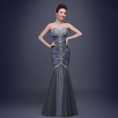 Ladies Fishtail Long Evening Dress