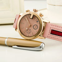 Small dial ladies calendar belt watch