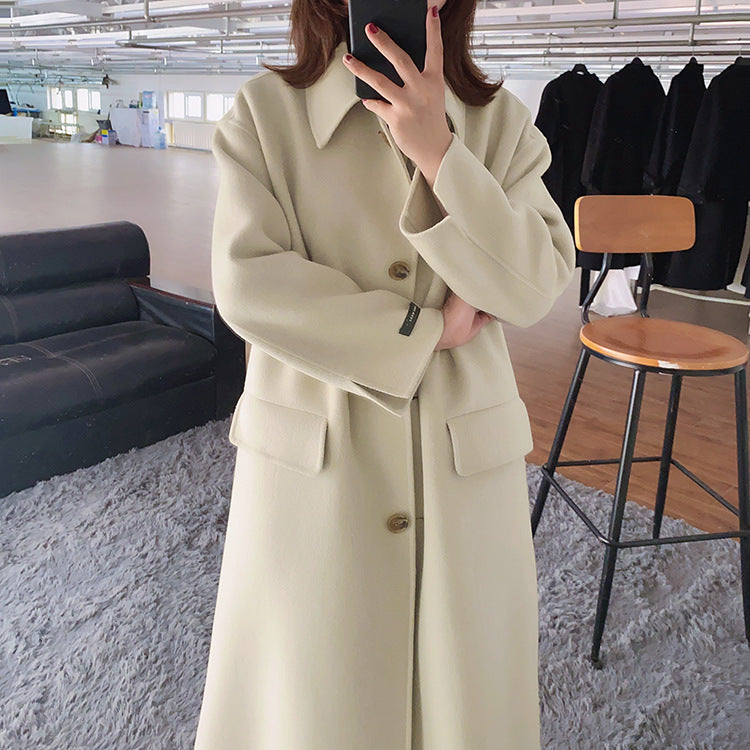 Reversible handmade wool coat