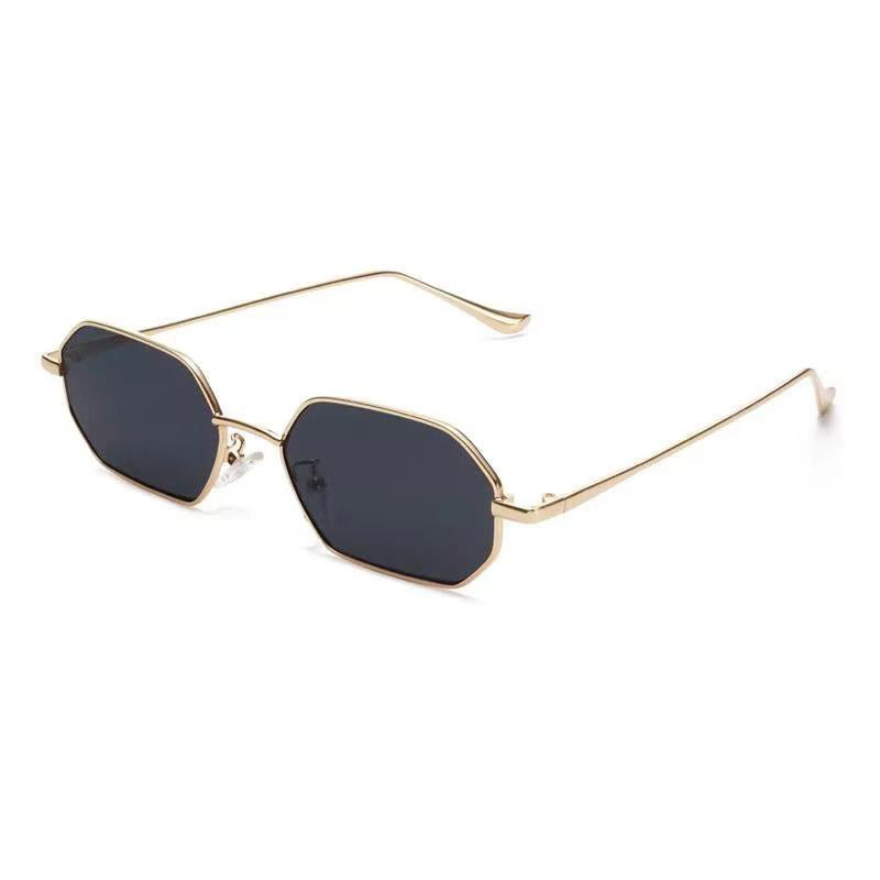 Women's polygon transparent sunglasses