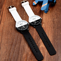 Large Dial Text Control Couple Watches