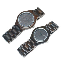 Men and Momen Ebony Quartz Watches