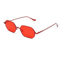 Women's polygon transparent sunglasses