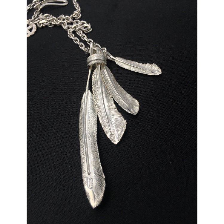 S925 Korean Unisex sterling silver pendant necklace