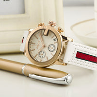 Small dial ladies calendar belt watch