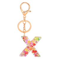 Resin 26 English letters keychain