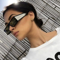 Fashion Retro Rectangular Female Sunglasses