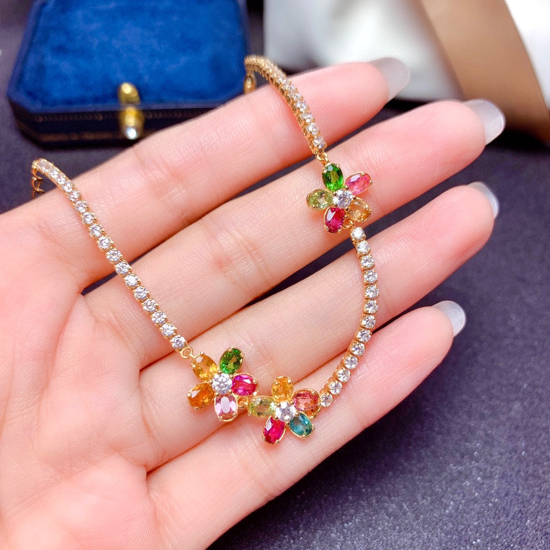 Rainbow Tourmaline Bracelet