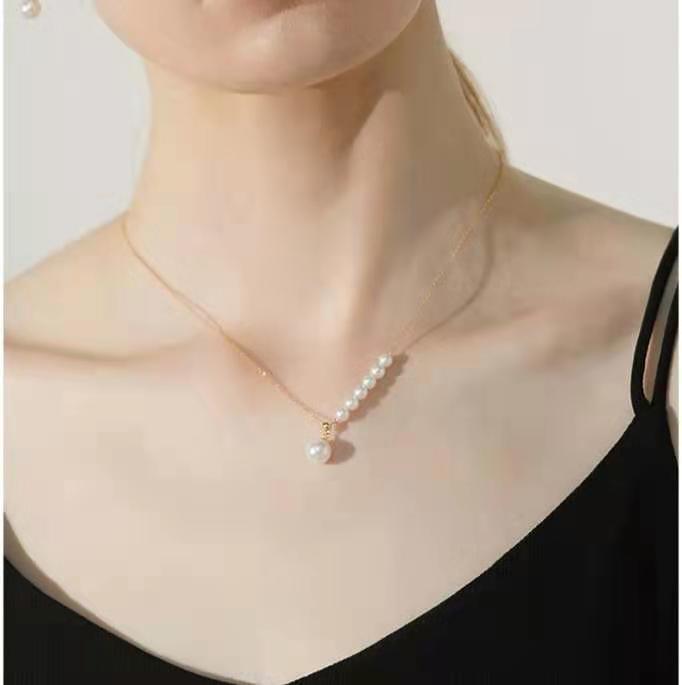 Gold Pearl Female Necklace