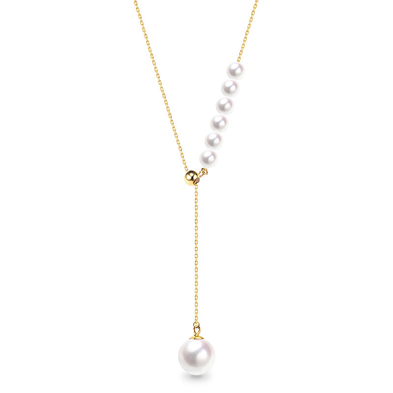 Gold Pearl Female Necklace