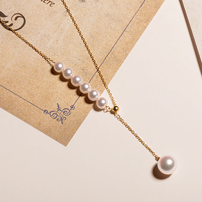 Gold Pearl Female Necklace